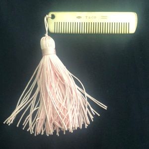 Tiffany 1847 Baby Comb - Pink Tassel New w/o Tags